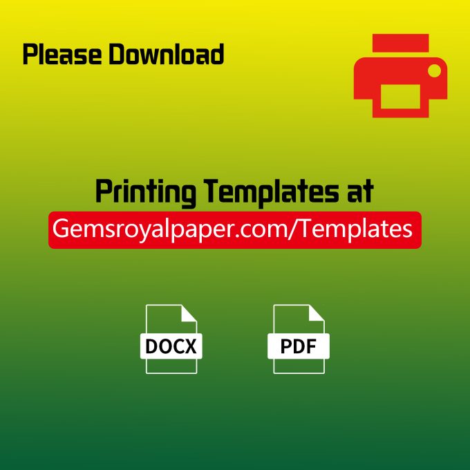 Gemsroyal Colored Full Sheet Labels Printable 8.5"×11",5 Colors Assorted(Red,Orange,Yellow,Blue,Green),25 Sheets,Color Full Page Stickers for Laser/Inkjet Printers,Coloful Large Labels, Letter Size